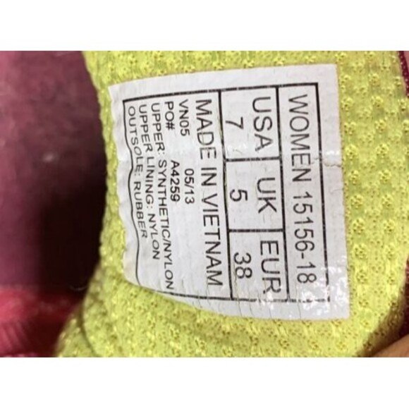 Saucony Cohesion 6 Womens Size 7 Shoes GRID 15156-18 Pink Yellow Blue - Picture 7 of 11